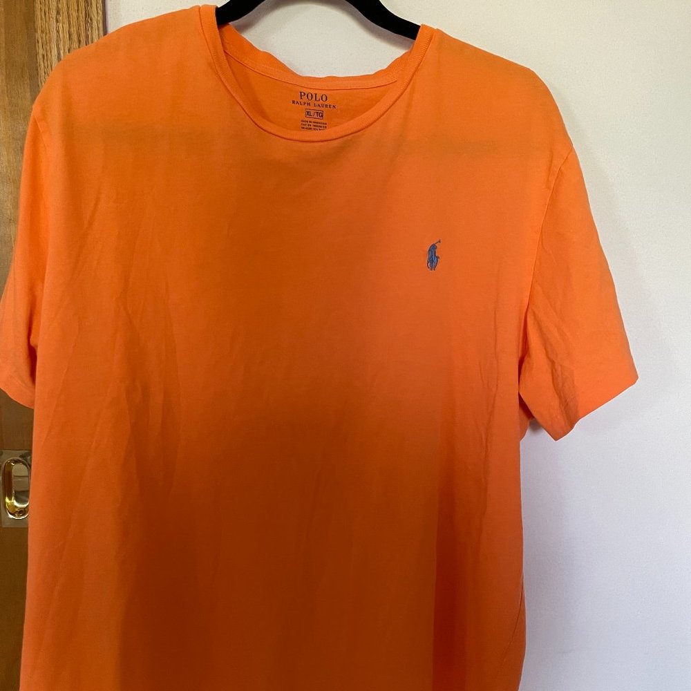 Men's Orange Polo by Ralph Lauren XL T-shirt